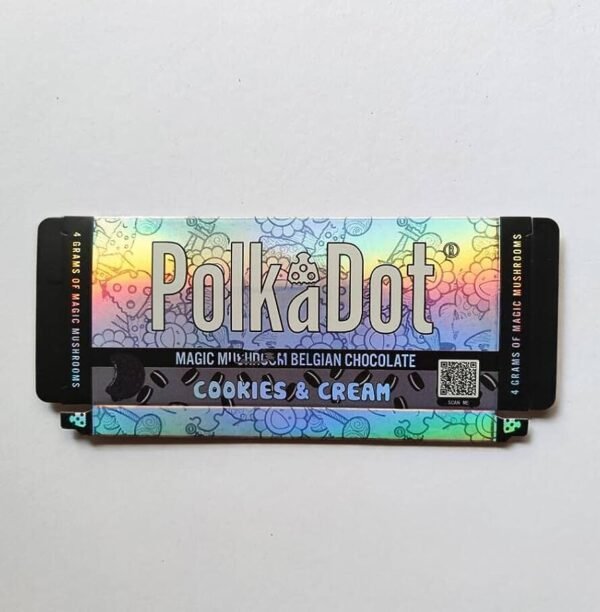 PolkaDot Berries & Cream Magic Mushroom Belgian Chocolate Bar