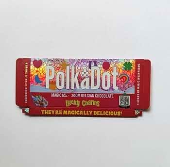 PolkaDot Lucky Charms Magic Mushroom Belgian Chocolate Bar